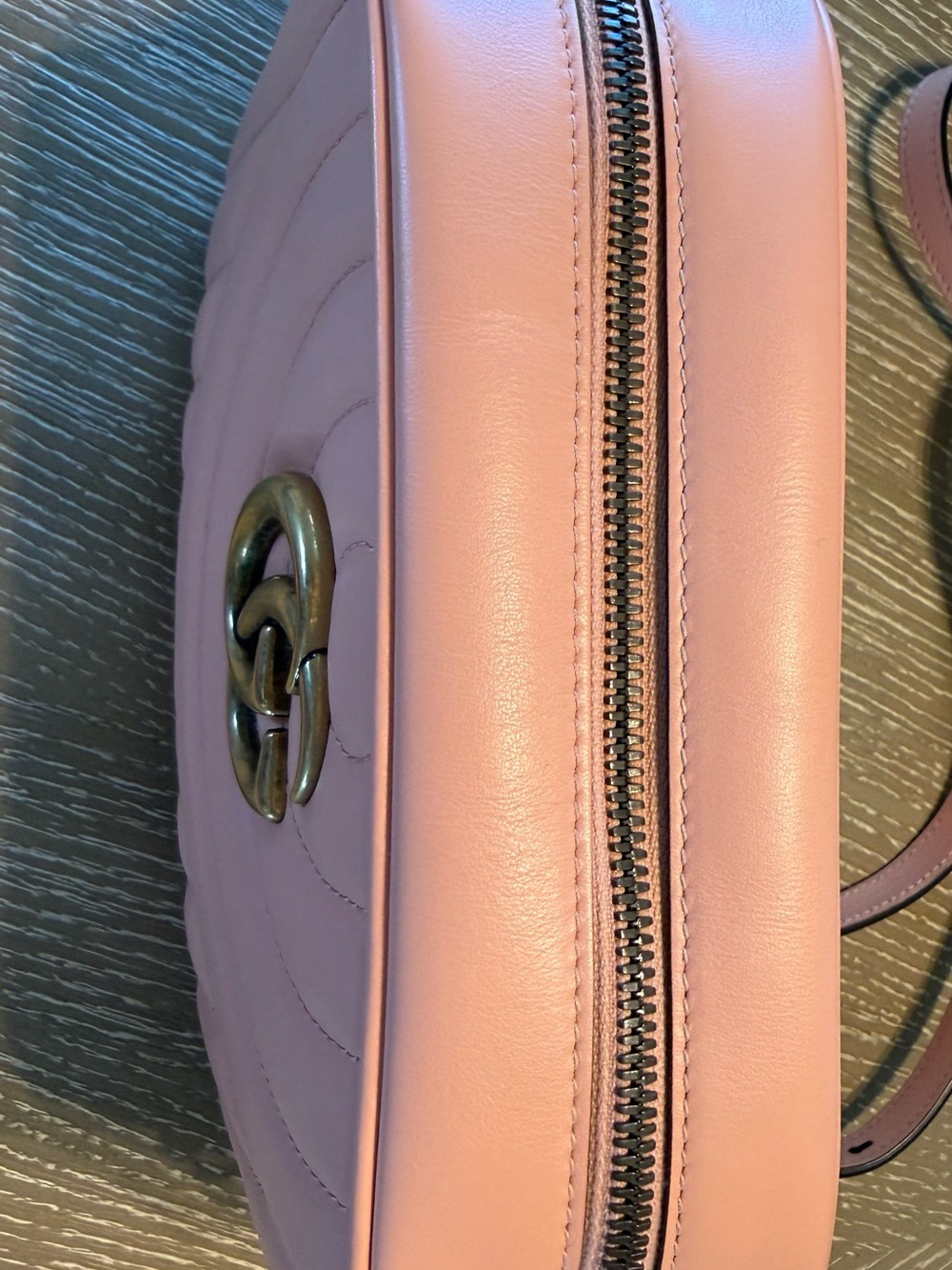 Gucci Pink GG Marmont Small Quilted Crossbody Bag - Picture 2 of 8